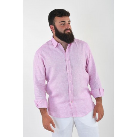 FUXIA PASTELLO 100% LINO